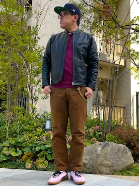 「GILDAN（ギルダン）のアイテム」を使った、melOnさん（メンズ・173cm）の春コーディネート