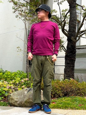 「CASIO（カシオ）のアイテム（腕時計）」を使った、melOnさん（メンズ・173cm）の春コーディネート