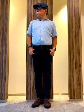 「アイテム（帽子）」を使った、melOnさん（メンズ・173cm・40代）の秋コーディネート