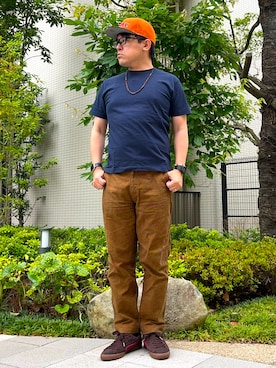 「PUMA（プーマ）のアイテム」を使った、melOnさん（メンズ・173cm）の夏コーディネート