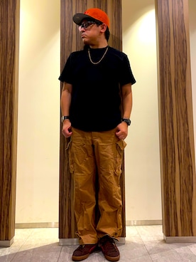 「Wrangler（ラングラー）のアイテム」を使った、melOnさん（メンズ・173cm）の夏コーディネート
