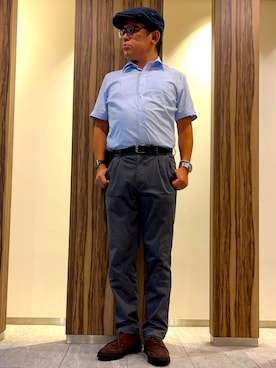 「アイテム（アナログ腕時計）」を使った、melOnさん（メンズ・173cm）の秋コーディネート