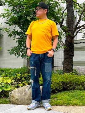 「８(eight)（エイト）のアイテム」を使った、melOnさん（メンズ・173cm）の夏コーディネート