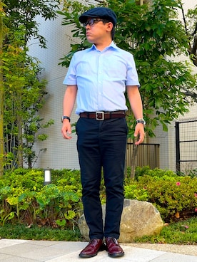 「SEIKO（セイコー）のアイテム」を使った、melOnさん（メンズ・173cm）の夏コーディネート