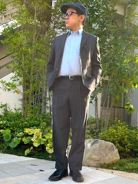 「アイテム（アナログ腕時計）」を使った、melOnさん（メンズ・173cm）の秋コーディネート