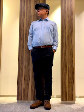 「アイテム（腕時計）」を使った、melOnさん（メンズ・173cm）の秋コーディネート