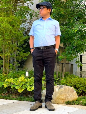 「アイテム（帽子）」を使った、melOnさん（メンズ・173cm・40代）の秋コーディネート