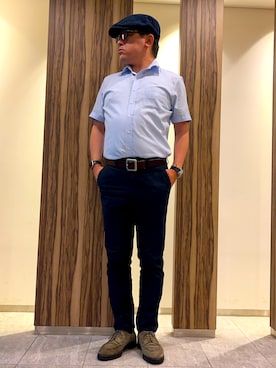 「SEIKO（セイコー）のアイテム」を使った、melOnさん（メンズ・173cm）の夏コーディネート