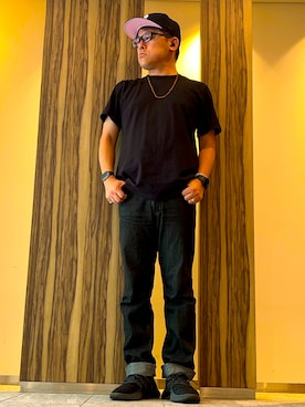 「アイテム（ピアス（片耳用）、シルバー系）」を使った、melOnさん（メンズ・173cm）の夏コーディネート
