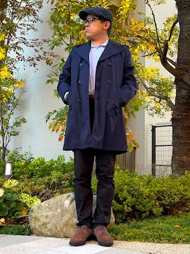 melOnさん（骨格ナチュラル・メンズ・173cm）の冬コーディネート