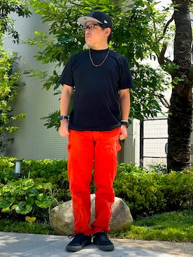 「PUMA(プーマ)のアイテム」を使った、melOnさん(メンズ・173cm)の夏コーディネート
