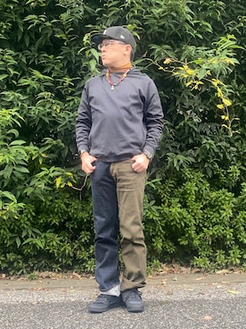 「SunKu（サンク）のアイテム（アクセサリー）」を使った、melOnさん（メンズ・173cm）の秋コーディネート