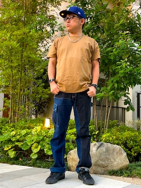 「アイテム（財布/小物）」を使った、melOnさん（メンズ・173cm・40代）の夏コーディネート