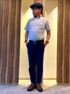 「SEIKO（セイコー）のアイテム」を使った、melOnさん（メンズ・173cm）の夏コーディネート
