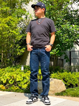 「アイテム（デジタル腕時計）」を使った、melOnさん（メンズ・173cm）の夏コーディネート