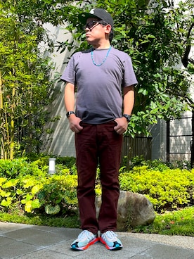 「Wrangler（ラングラー）のアイテム」を使った、melOnさん（メンズ・173cm）の秋コーディネート