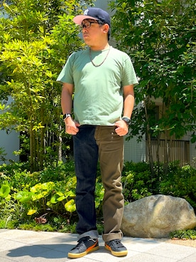 「アイテム（リング）」を使った、melOnさん（メンズ・173cm）の夏コーディネート