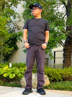 「アイテム（キーケース/キーアクセサリー）」を使った、melOnさん（メンズ・173cm・40代）の夏コーディネート