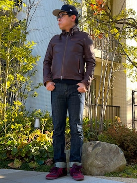 melOnさん（メンズ・173cm）の春コーディネート