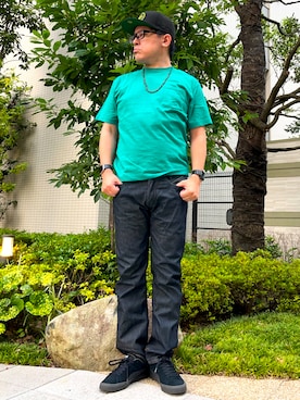 「PUMA(プーマ)のアイテム」を使った、melOnさん(メンズ・173cm)の夏コーディネート