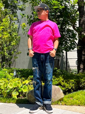「nonnative(ノンネイティブ)のアイテム(パンツ)」を使った、melOnさん(メンズ・173cm)の夏コーディネート