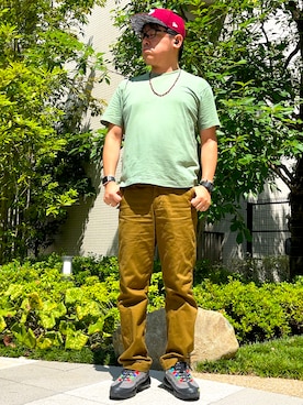 「アイテム（パンツ）」を使った、melOnさん（メンズ・173cm・40代）の夏コーディネート