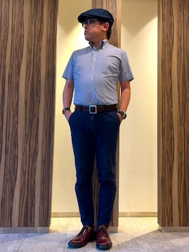 「Wrangler（ラングラー）のアイテム」を使った、melOnさん（メンズ・173cm）の夏コーディネート