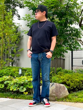 「PUMA(プーマ)のアイテム」を使った、melOnさん(メンズ・173cm)の夏コーディネート