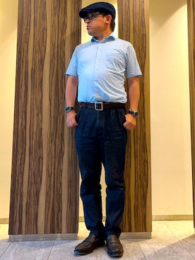 「SEIKO（セイコー）のアイテム」を使った、melOnさん（メンズ・173cm）の夏コーディネート