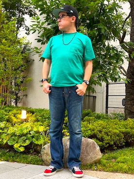 「PUMA(プーマ)のアイテム」を使った、melOnさん(メンズ・173cm)の夏コーディネート