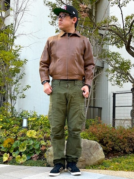 「Johnbull（ジョンブル）のアイテム」を使った、melOnさん（メンズ・173cm）の春コーディネート