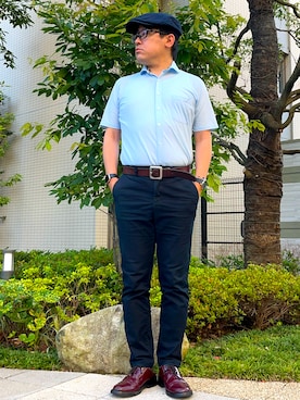 「SEIKO（セイコー）のアイテム」を使った、melOnさん（メンズ・173cm）の夏コーディネート