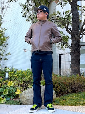 「PUMA(プーマ)のアイテム」を使った、melOnさん(メンズ・173cm)の冬コーディネート