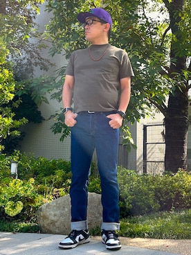 「アイテム（キーケース/キーアクセサリー）」を使った、melOnさん（メンズ・173cm・40代）の秋コーディネート