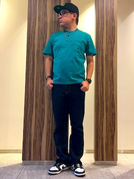 「Wrangler（ラングラー）のアイテム」を使った、melOnさん（メンズ・173cm）の夏コーディネート
