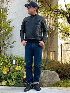 「CASIO(カシオ)のアイテム」を使った、melOnさん(メンズ・173cm)の冬コーディネート