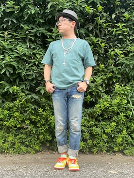 「JAPAN BLUE JEANS」｜melOnさん（メンズ・173cm）の夏コーディネート