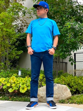 「アイテム（キーケース/キーアクセサリー）」を使った、melOnさん（メンズ・173cm）の秋コーディネート