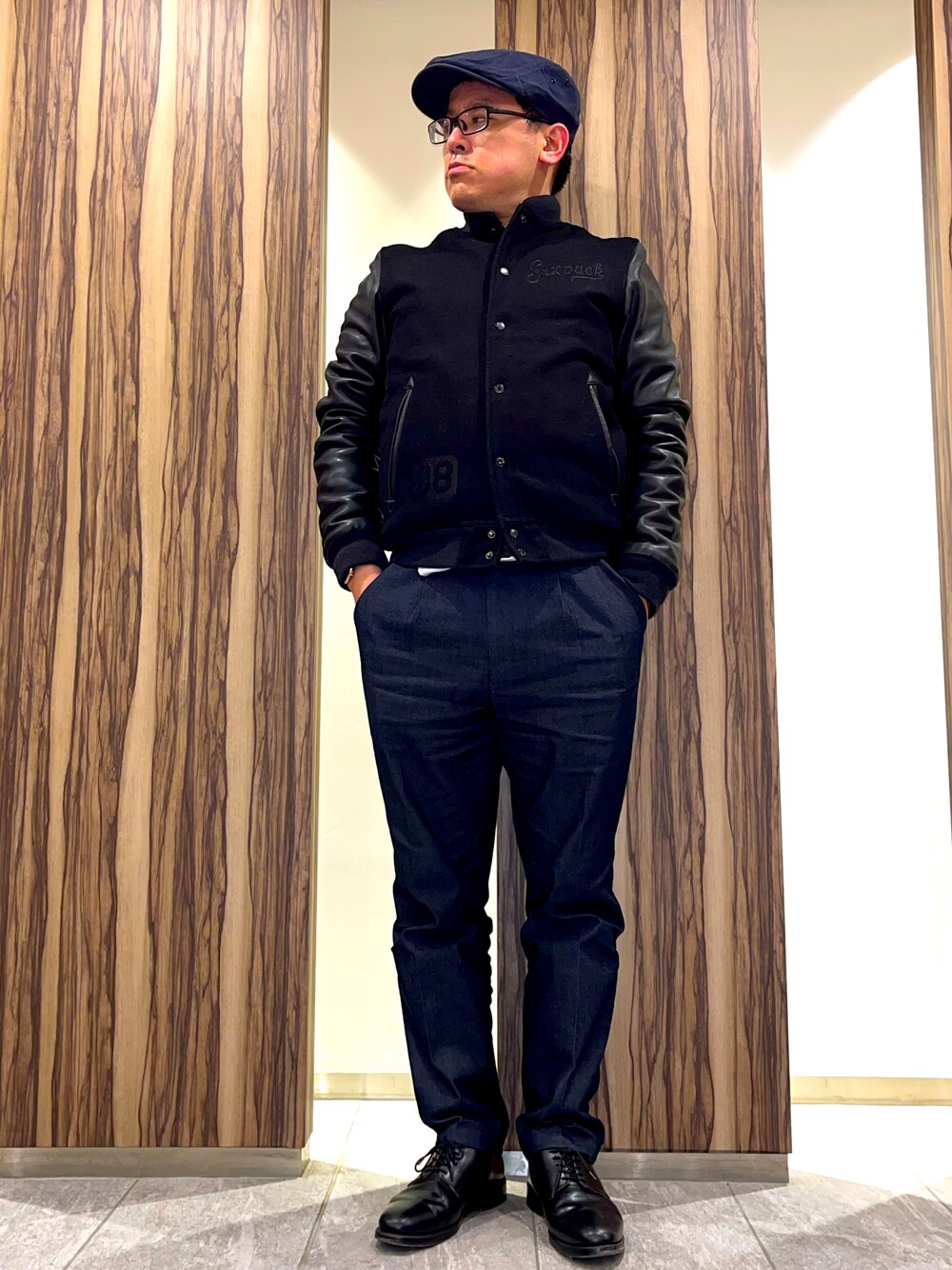 NEIGHBORHOOD　コーデロイスタジャン　ネイビー　Sサイズ MLB スタジャン JH Design/ジェイエイチデザイン LOS ANGELS