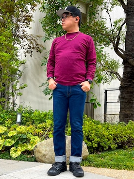 「アイテム（財布/小物）」を使った、melOnさん（メンズ・173cm）の秋コーディネート