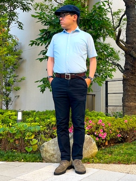 「SEIKO（セイコー）のアイテム」を使った、melOnさん（メンズ・173cm）の夏コーディネート