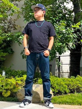 「アイテム（腕時計）」を使った、melOnさん（メンズ・173cm）の秋コーディネート
