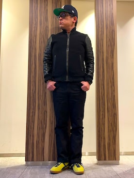 「Lee（リー）のアイテム」を使った、melOnさん（メンズ・173cm）の冬コーディネート