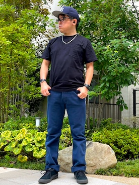 「アイテム（デニムパンツ）」を使った、melOnさん（メンズ・173cm・40代）の夏コーディネート