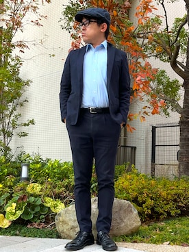 「アイテム（アナログ腕時計）」を使った、melOnさん（メンズ・173cm）の冬コーディネート