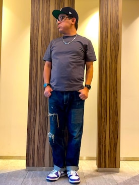 「Wrangler（ラングラー）のアイテム」を使った、melOnさん（メンズ・173cm）の秋コーディネート