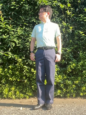 「BENTER（ベンター）のアイテム」を使った、melOnさん（メンズ・173cm）の夏コーディネート