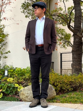 「SEIKO（セイコー）のアイテム」を使った、melOnさん（メンズ・173cm）の冬コーディネート