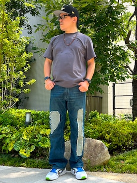 「G-SHOCK（ジーショック）のアイテム」を使った、melOnさん（メンズ・173cm）の夏コーディネート