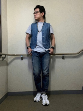 「FLORIAN（フロリアン）のアイテム」を使った、melOnさん（メンズ・173cm）の夏コーディネート